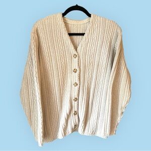 Vintage Cable Knit Chunky Sweater